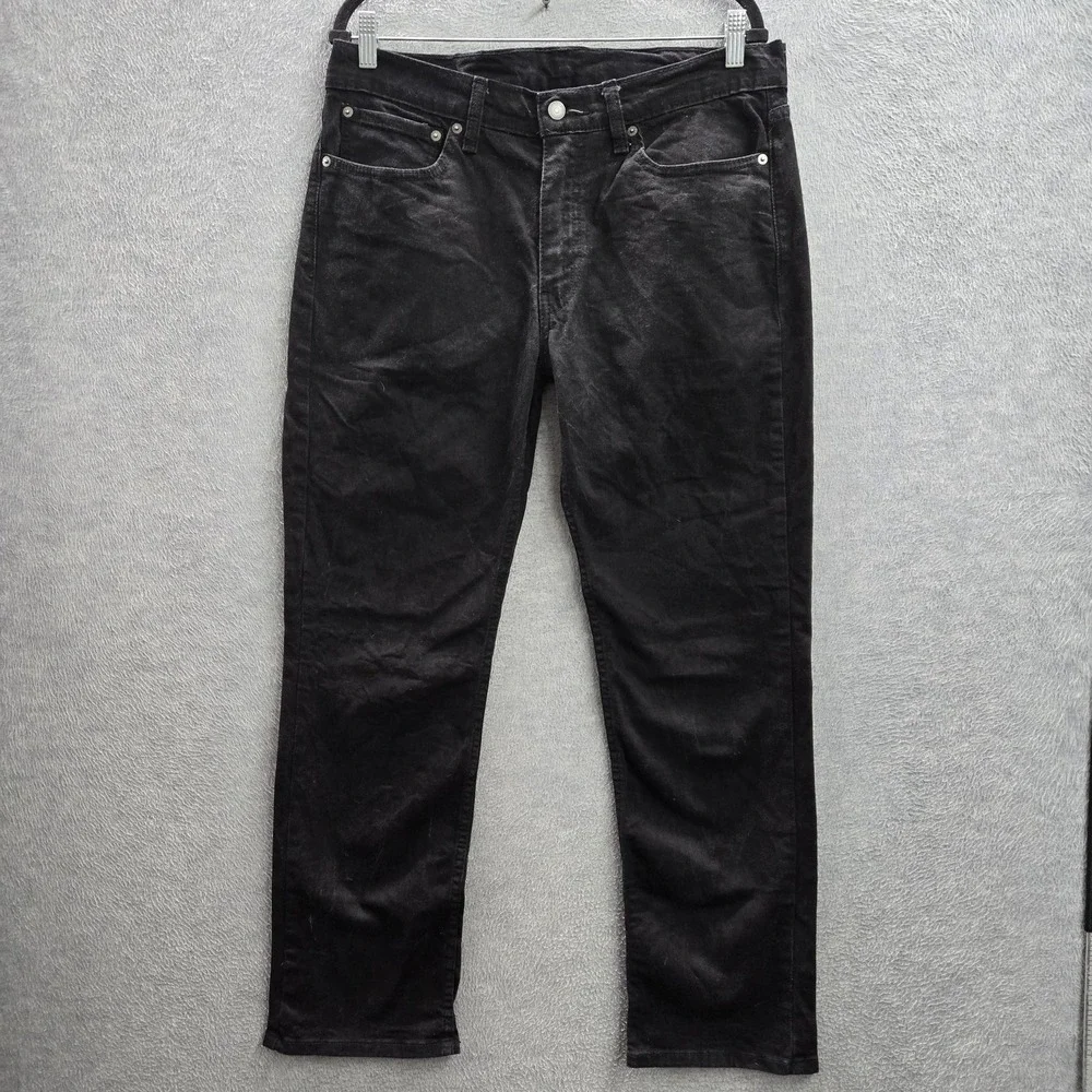 Levi's 514 Men Jeans 34X30 Black Denim Straight‎ Fit 29